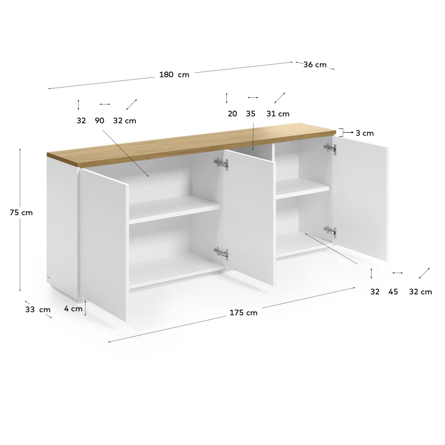 KAVE HOME Sideboard ABILEN