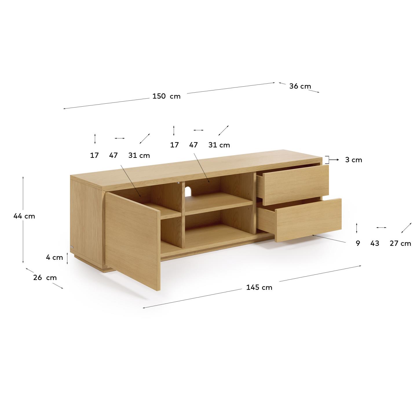 KAVE HOME TV-Möbel ABILEN