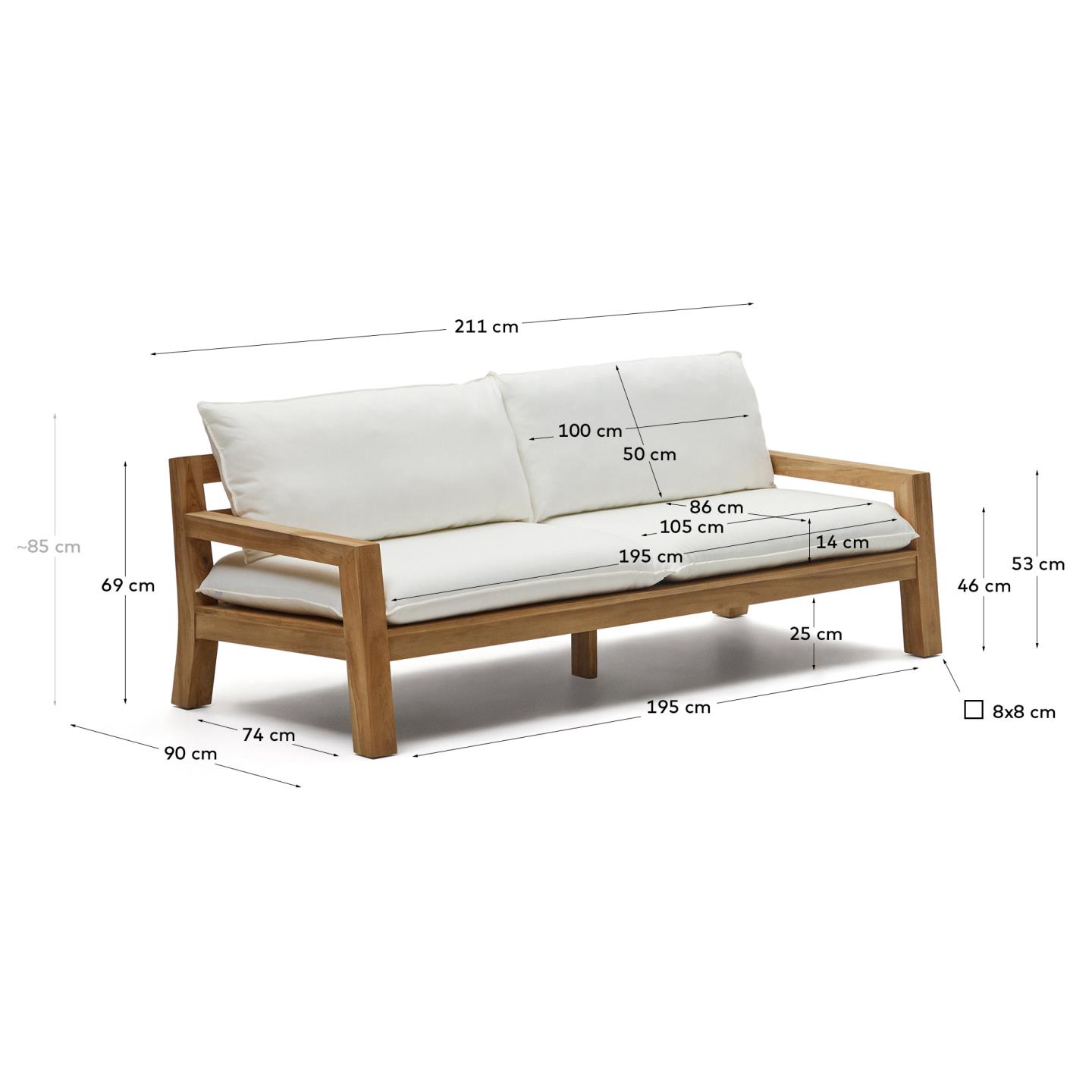 KAVE HOME Gartensofa FORCANERA