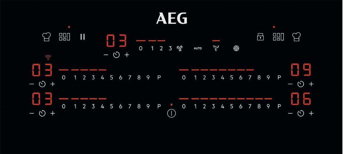 AEG Kochfeld mit integriertem Dunstabzug CCR84779XB