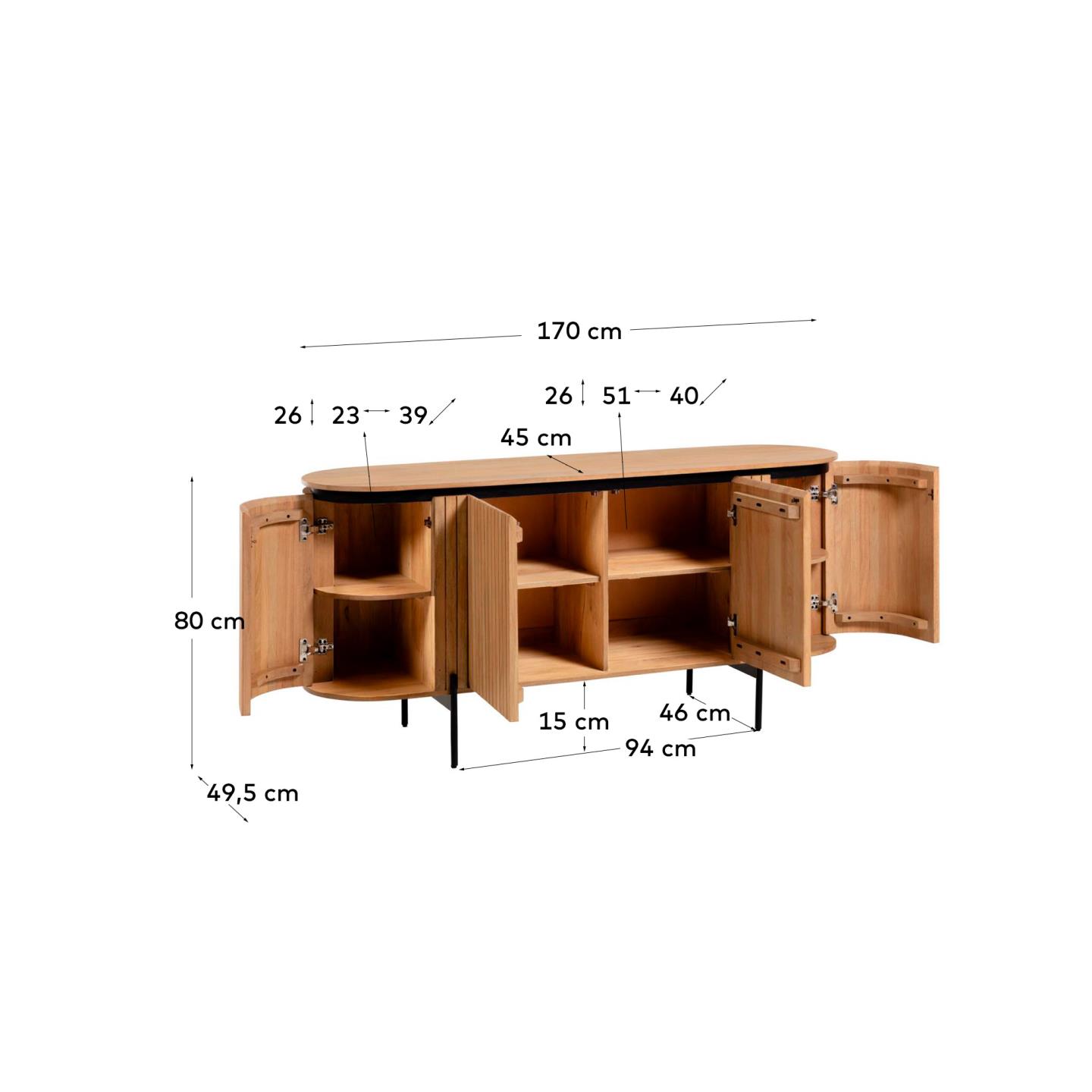 KAVE HOME Sideboard LICIA