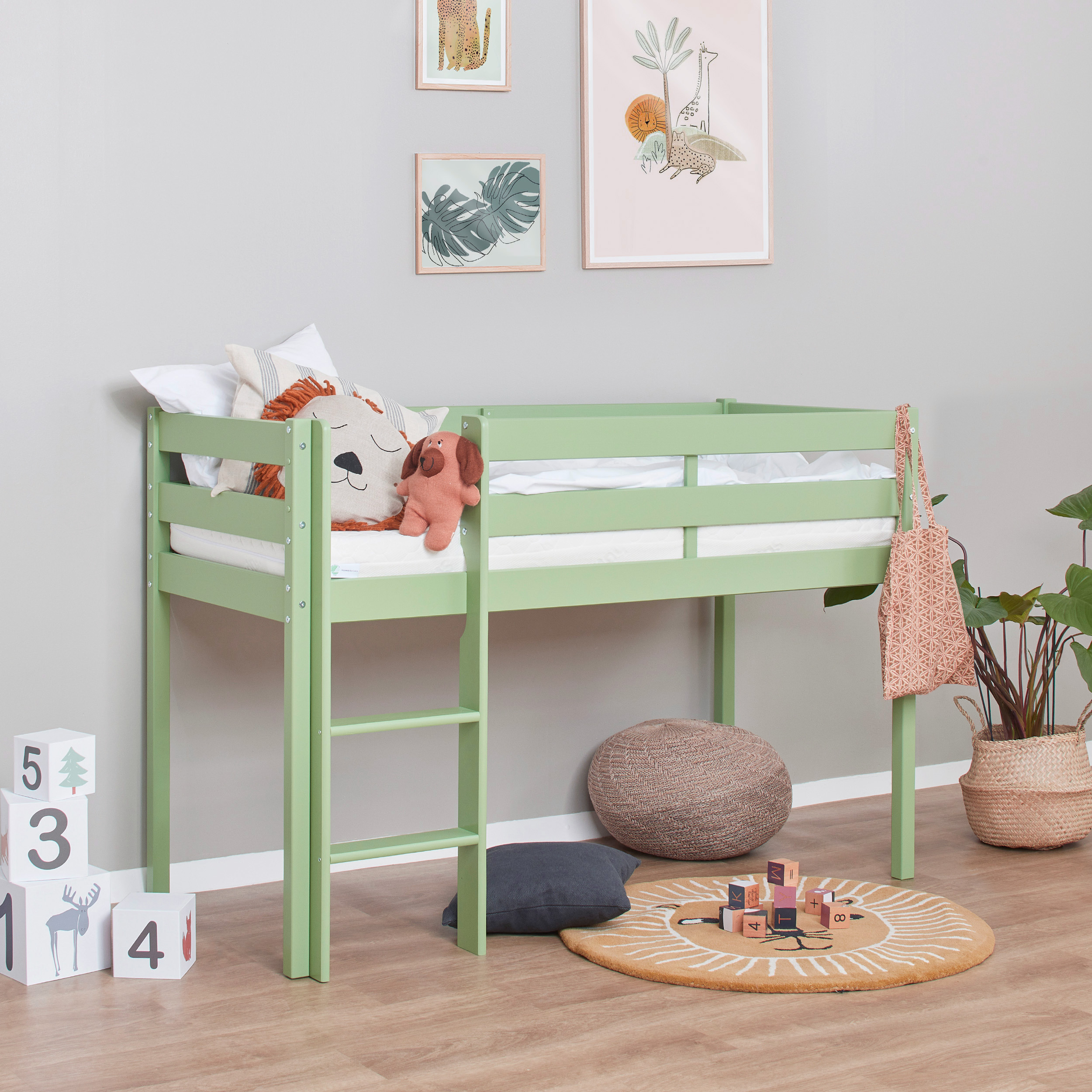 HOPPEKIDS Halbhochbett ECO COMFORT