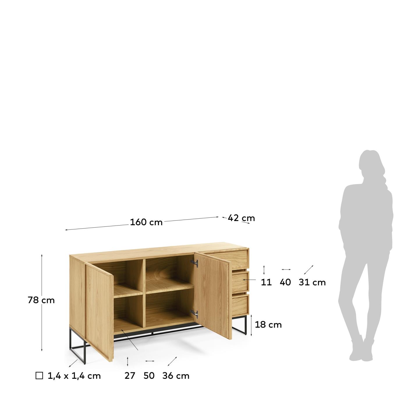 KAVE HOME Sideboard TAIANA