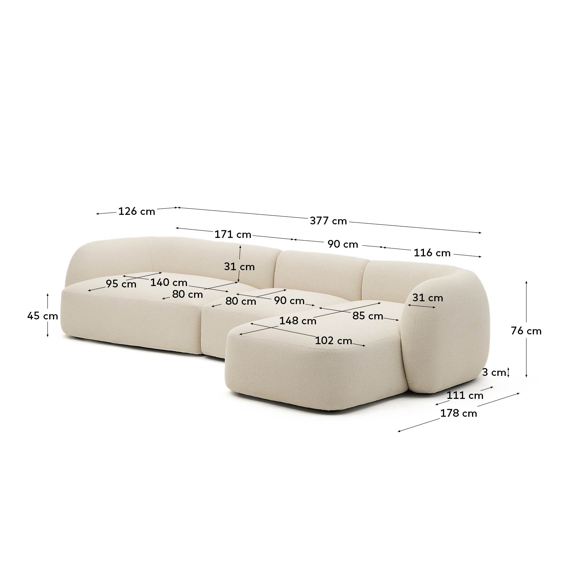 KAVE HOME Daybed MARTINA