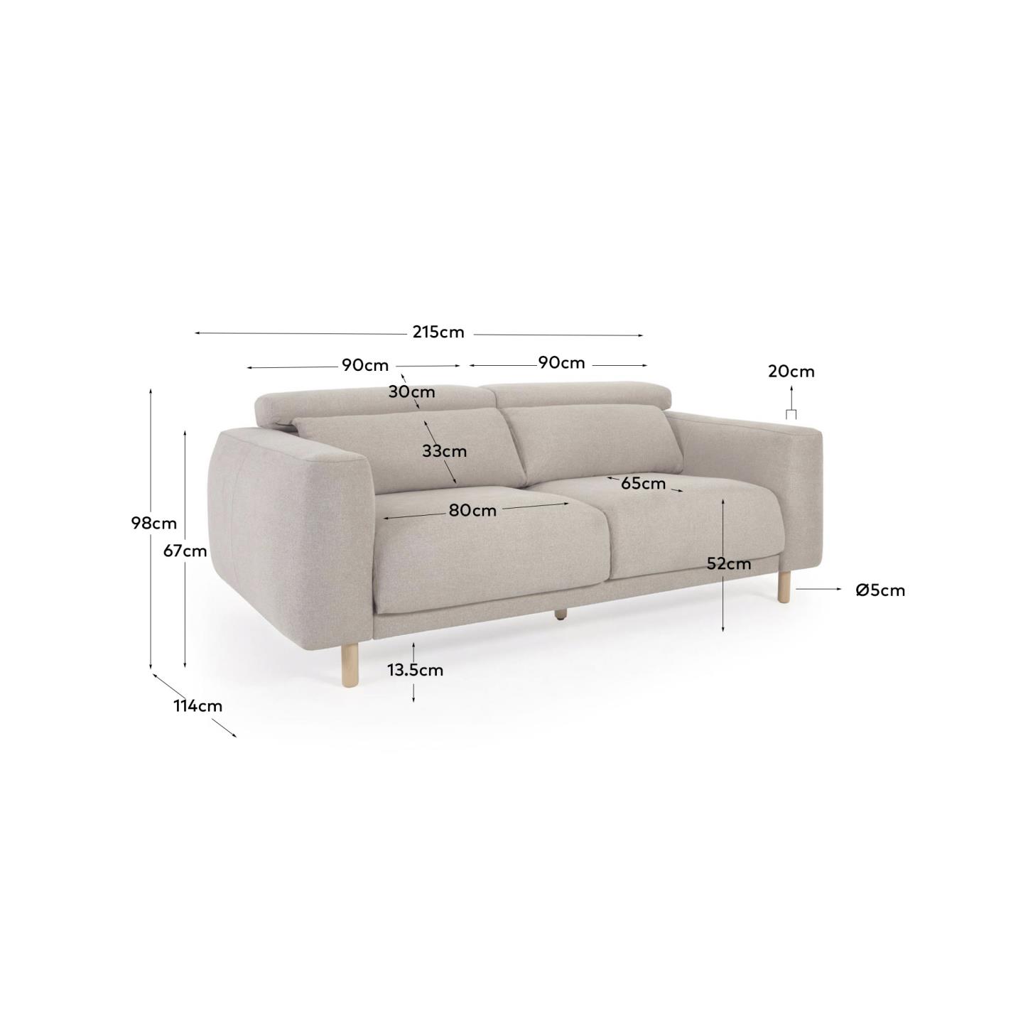 KAVE HOME Sofa SINGA