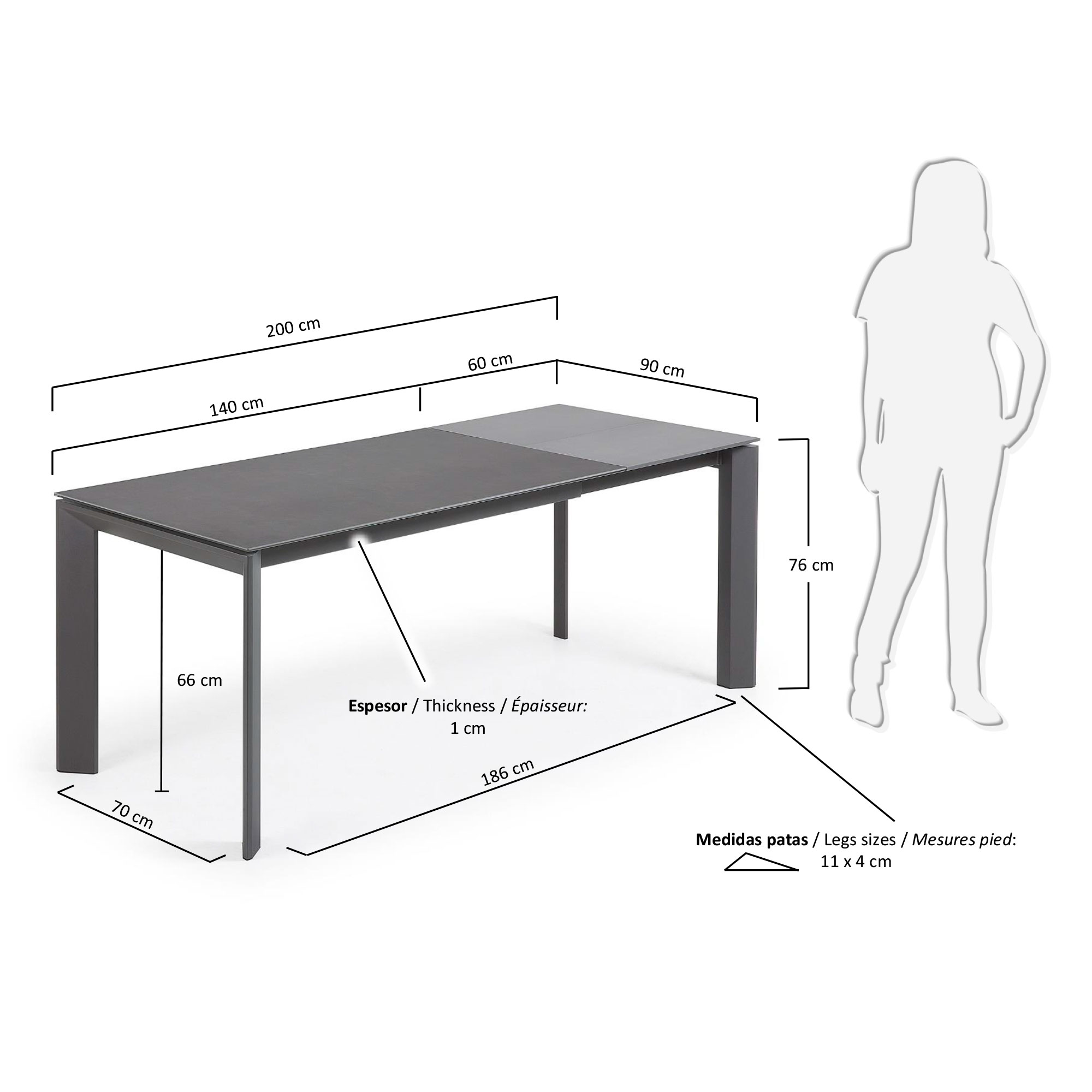 KAVE HOME Ausziehtisch AXIS