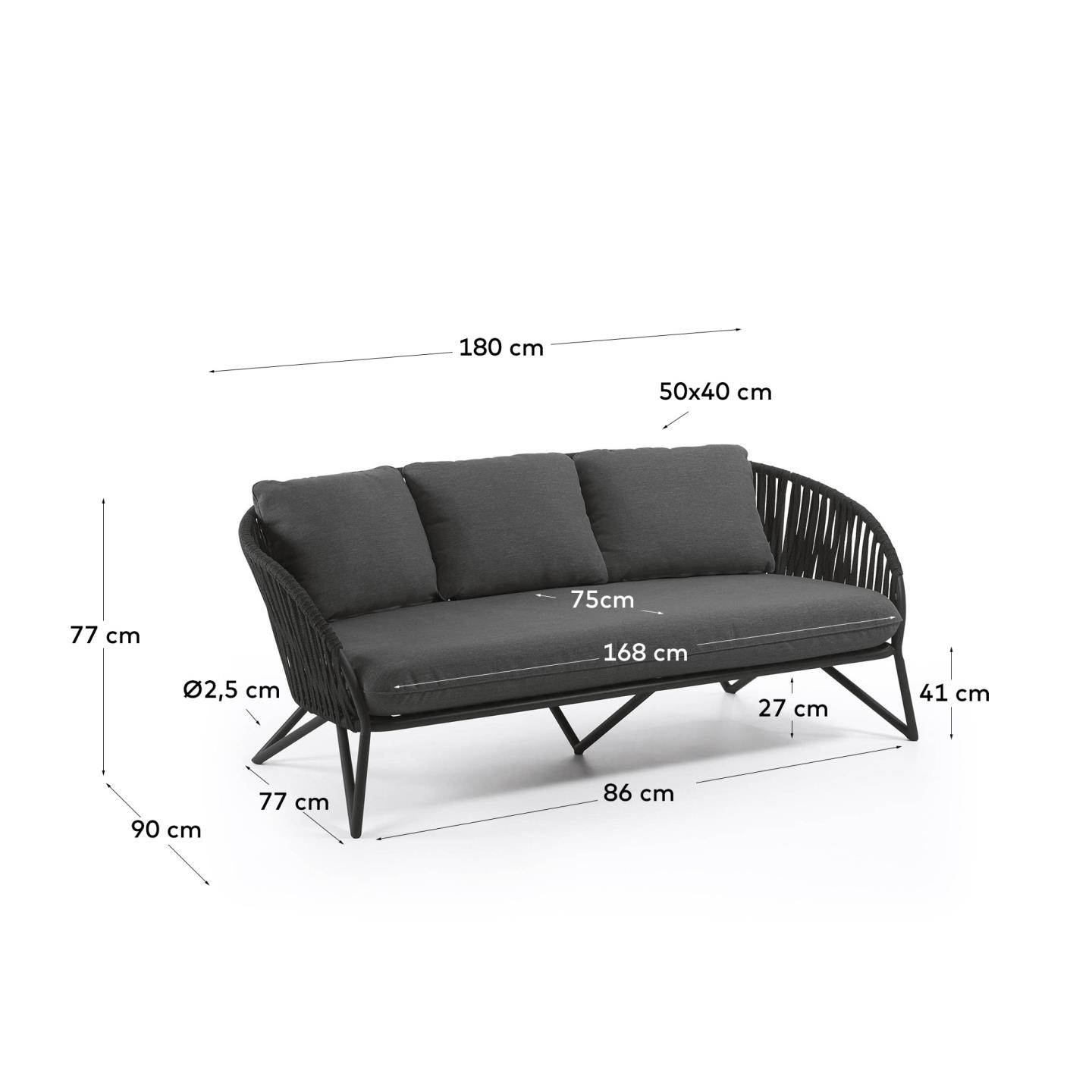 KAVE HOME Gartensofa BRANZIE