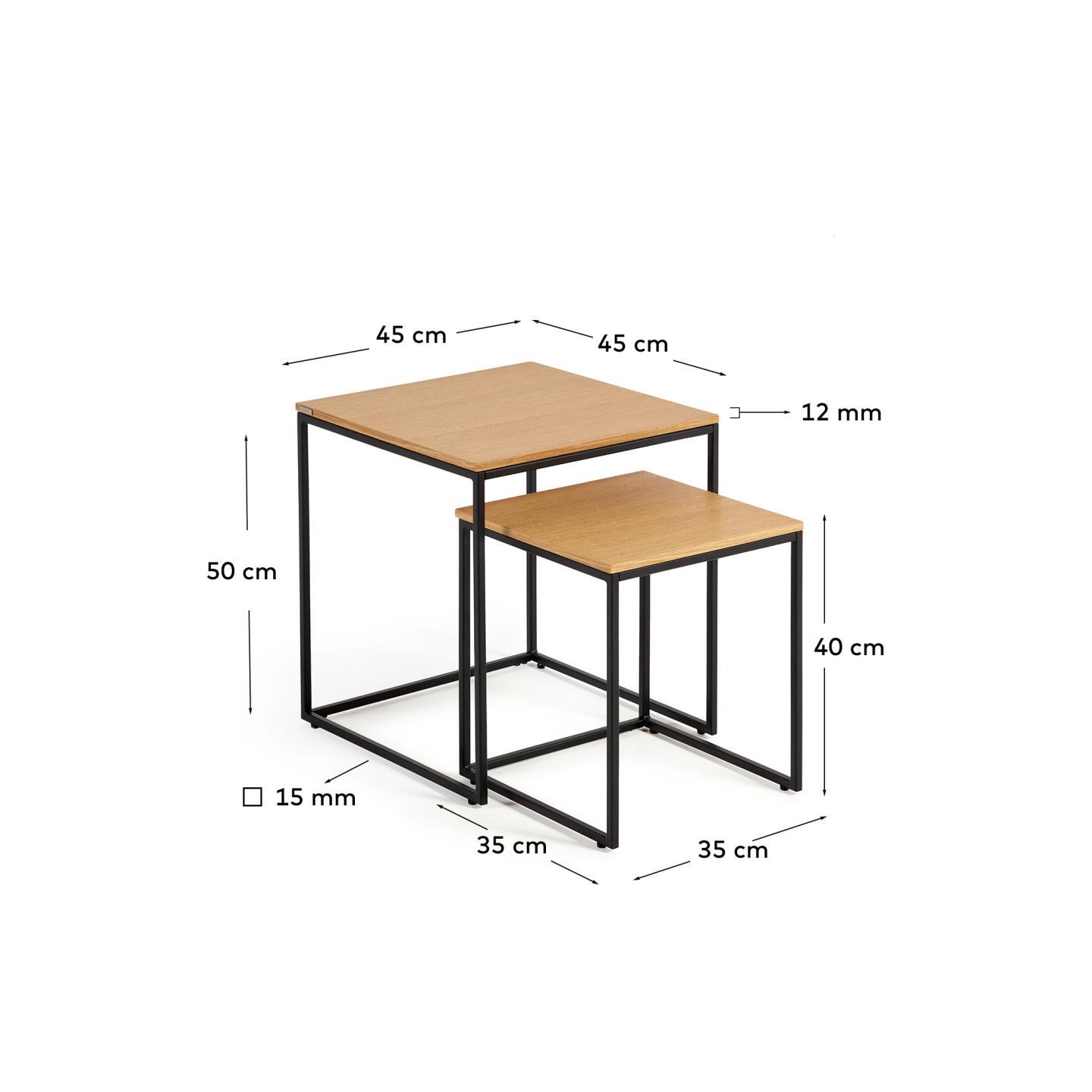 KAVE HOME Couchtisch-Set  YOANA