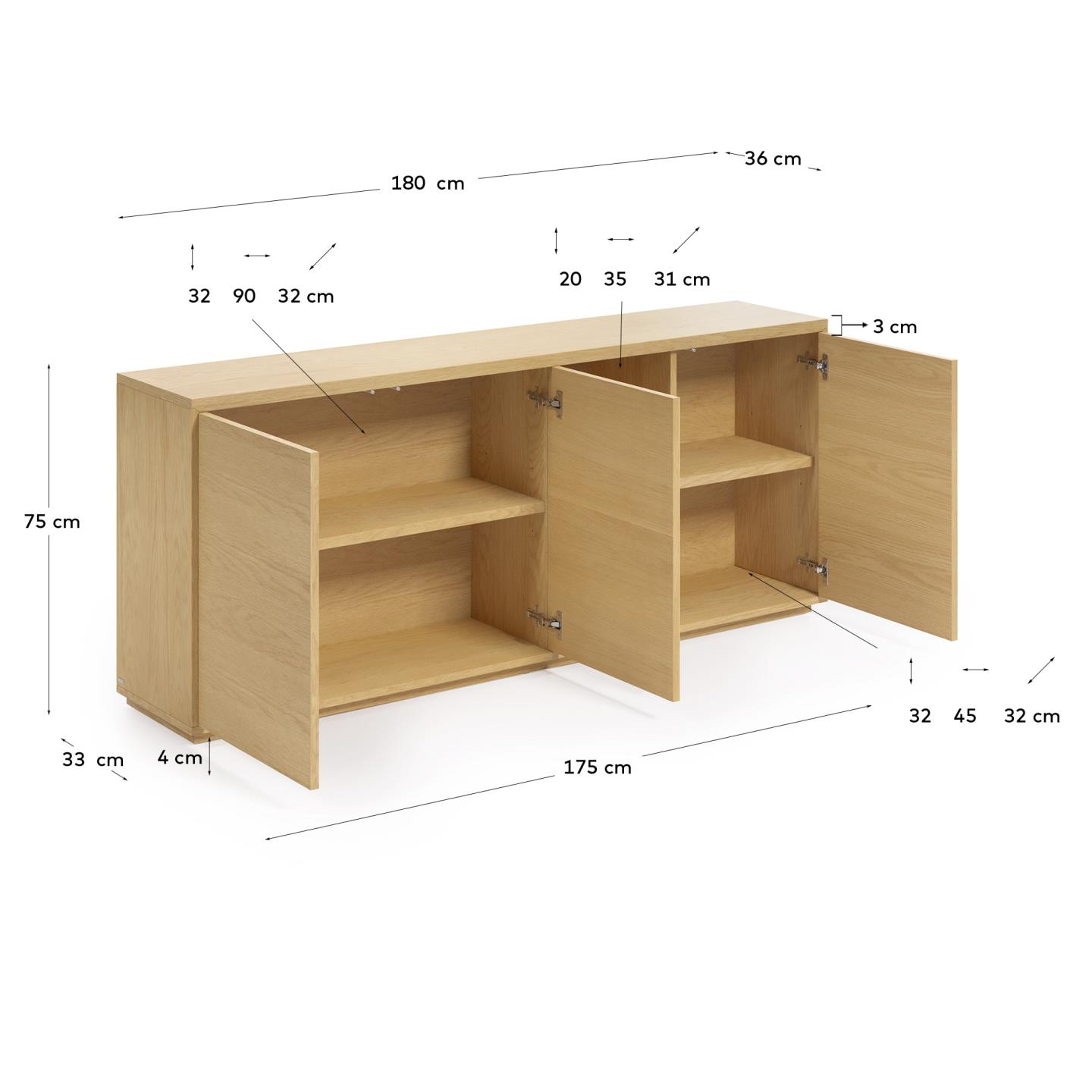 KAVE HOME Sideboard ABILEN