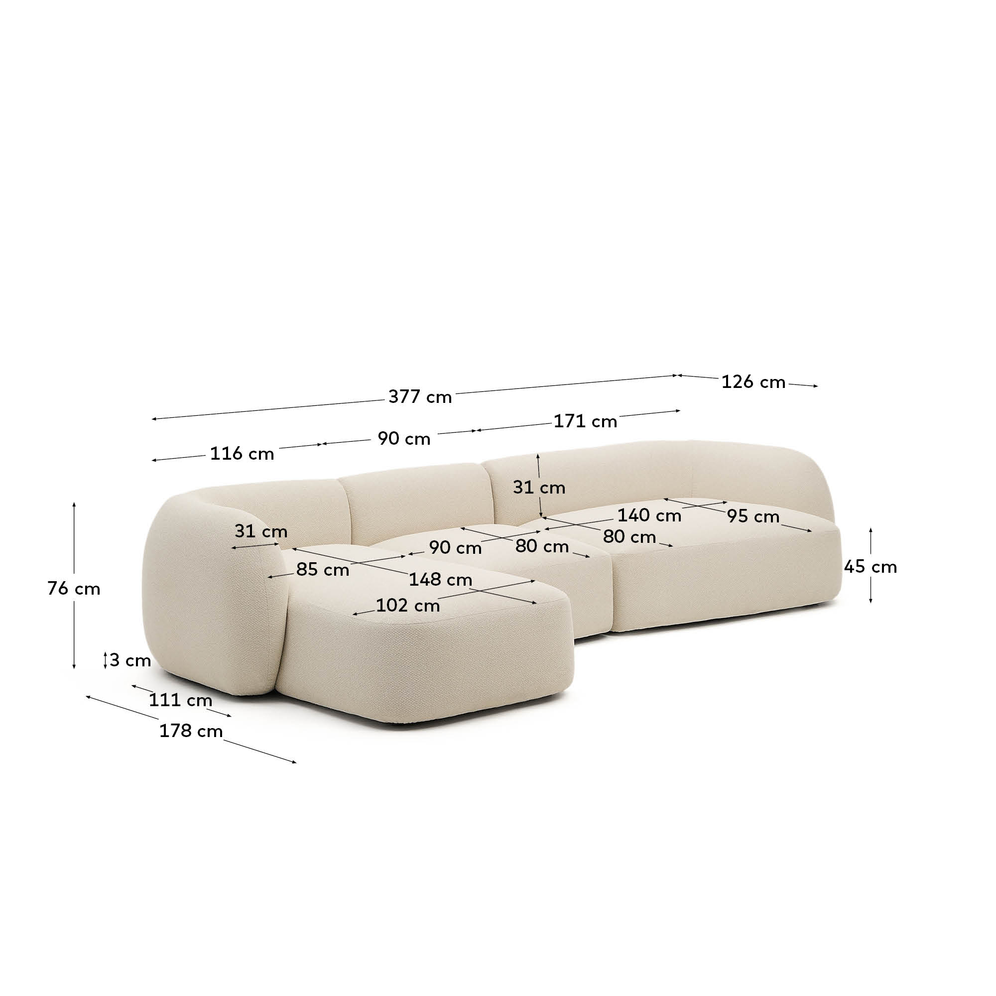 KAVE HOME Daybed MARTINA