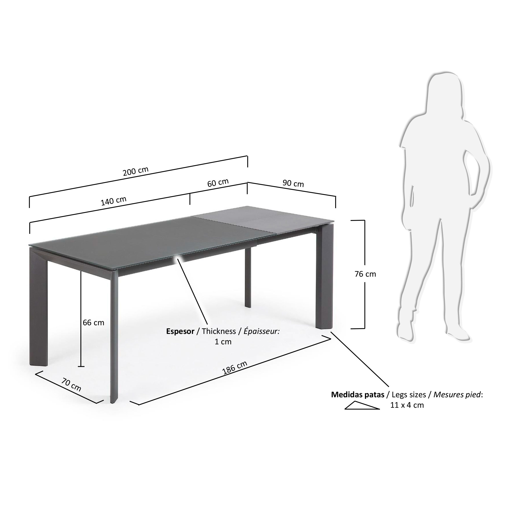 KAVE HOME Ausziehtisch AXIS