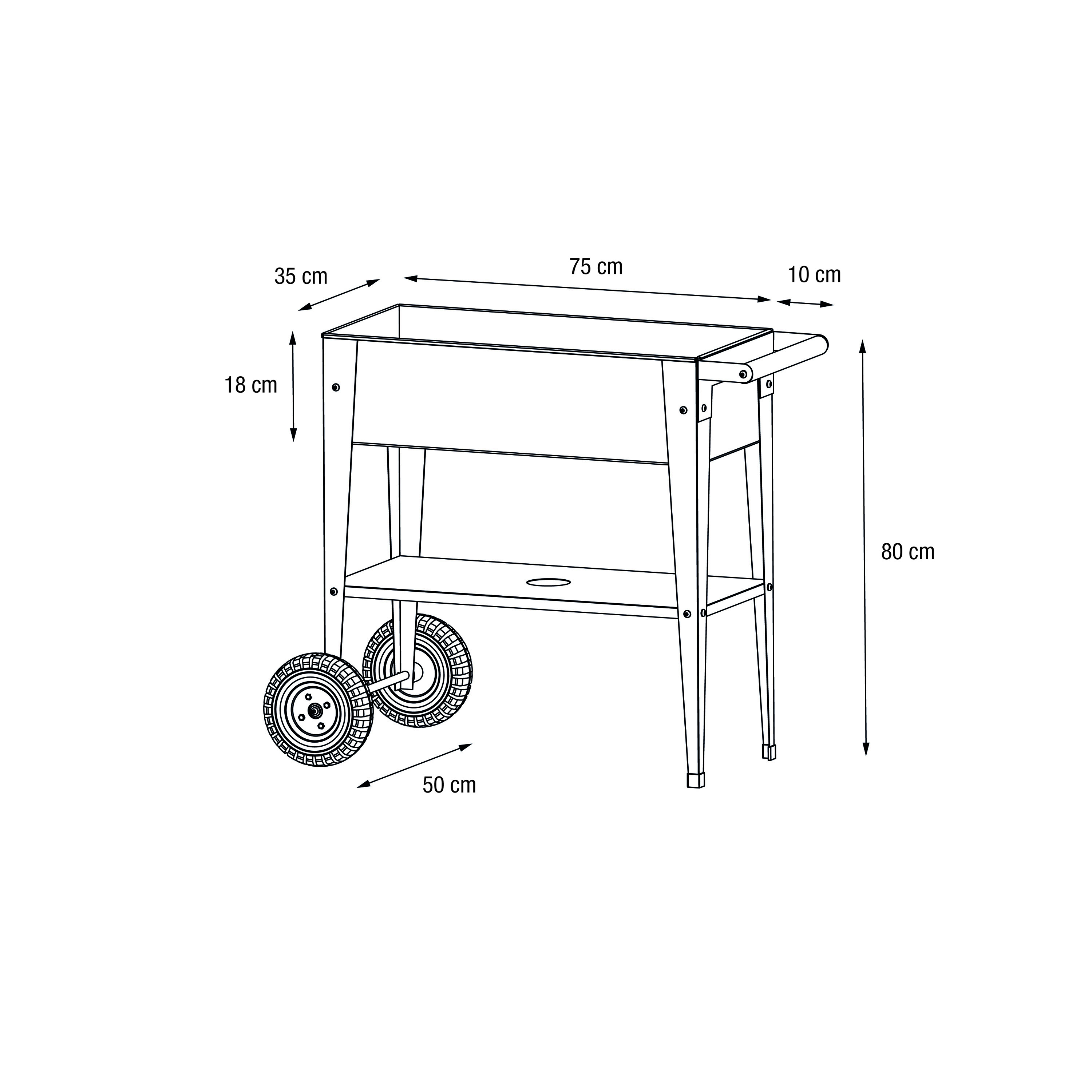 HERSTERA Garden Trolley URBAN