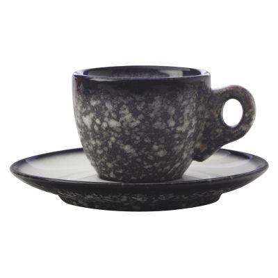 MAXWELL&WILLIAMS Espressotasse mit Untertasse CAVIAR GRANITE